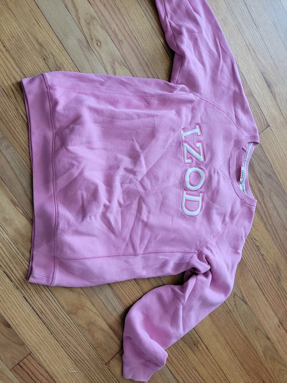 Izod Dusty Pink Logo Crewneck Sweatshirt